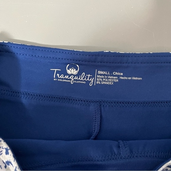 3/25$ (Mix)Tranquility by Colorado Clothing Blue&White A-Line Mini Skirt S - Picture 7 of 11